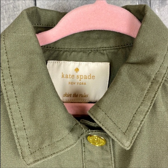 Kate Spade Girls Olive Ruffle Field Jacket Size 4Y - Picture 7 of 8